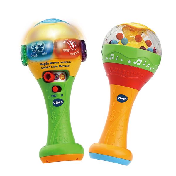Vtech - magiche maracas luminose 100% bilingue per scoprire l’inglese con la musica! - VTECH