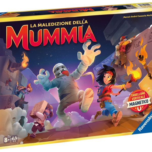 Ravensburger – la maledizione della mummia, gioco da tavolo, gioco in scatola per tutta la famiglia, da 2 a 5 giocatori, 8+ anni - RAVENSBURGER