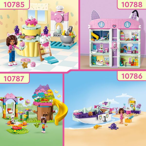 Lego 10788 la casa delle bambole di gabby, casa giocattolo a 4 piani e 8 stanze con i personaggi di gabby, regalo bambini 4+ - GABBY'S DOLLHOUSE, LEGO