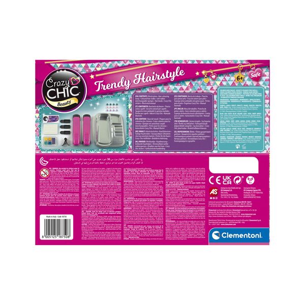 Clementoni - 18750 - crazy chic trendy hairstyle colora capelli - CLEMENTONI, CRAZY CHIC
