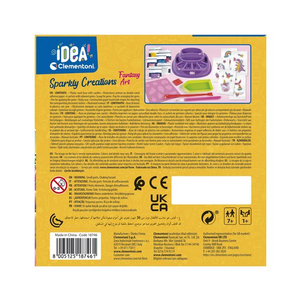 Clementoni - 18746 - idea creazioni brillanti fant - CLEMENTONI, Crea Idea