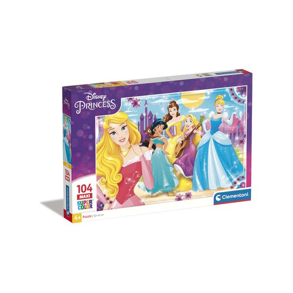 Clementoni - 23714 - puzzle 104 maxi princess 62x42 cm - CLEMENTONI, DISNEY PRINCESS