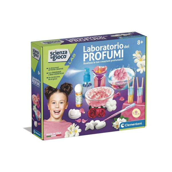 Clementoni - 19346 - laboratorio dei profumi - con essenze e ingredienti cosmetici - CLEMENTONI, Scienza e Gioco