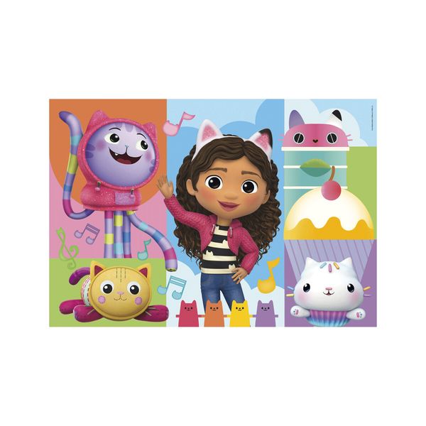 Clementoni - 24804 - puzzle gabby 2x60 pezzi 27 x 19 cm - CLEMENTONI