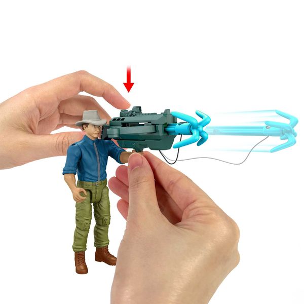 Jurassic park dott. alan grant artiglio tattico set di personaggi con 1 action figure, 2 dinosauri e 6 accessori - Jurassic World