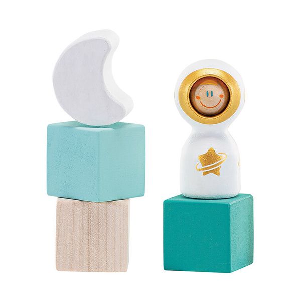 Sevi - set cubetti "astronauta con secchiello" (37 pz) - Trudi