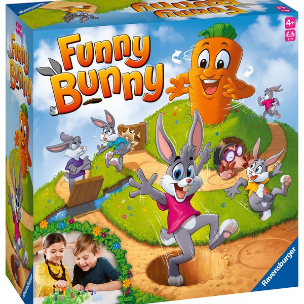 Ravensburger – funny bunny, gioco da tavolo, da 2 a 4 giocatori, 4+ anni - RAVENSBURGER