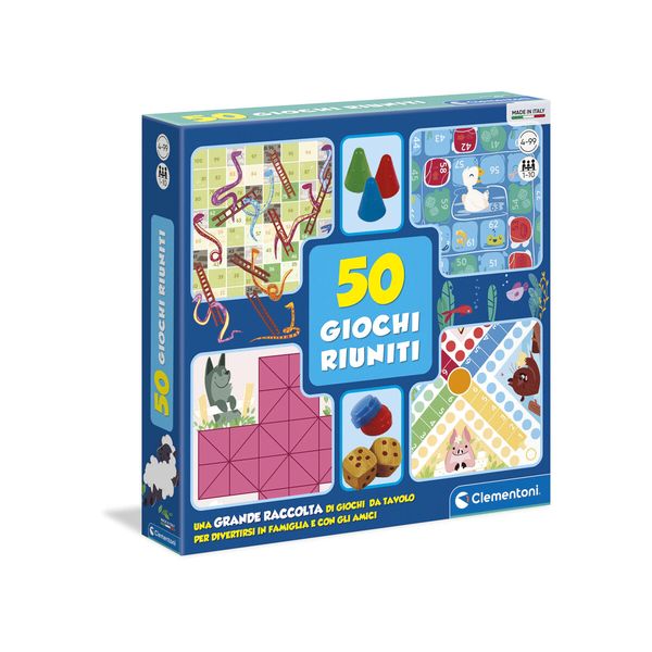 Clementoni - 12941 - 50 giochi riuniti per famiglia - CLEMENTONI