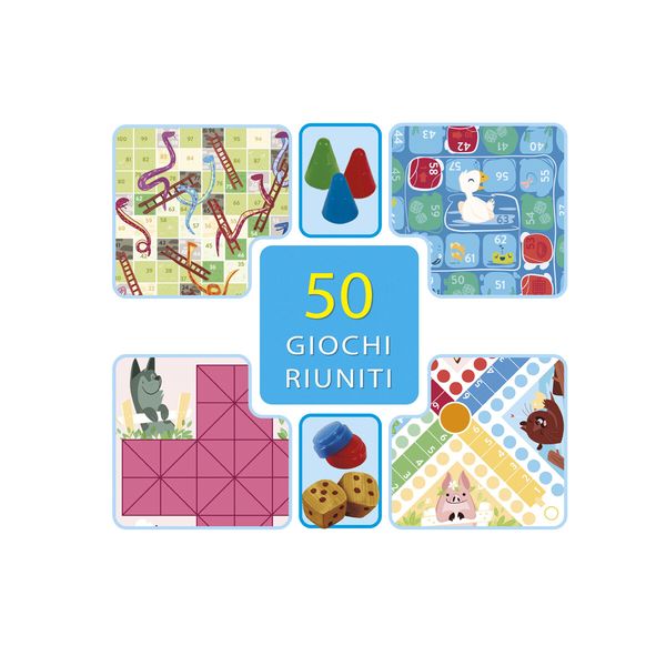 Clementoni - 12941 - 50 giochi riuniti per famiglia - CLEMENTONI