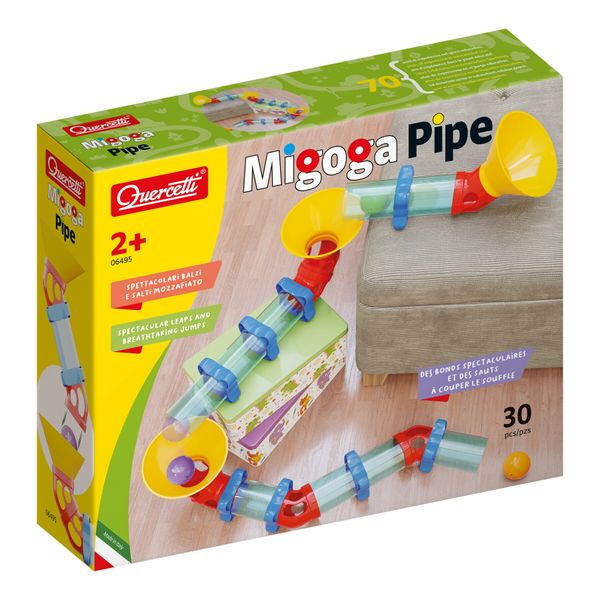 Migoga pipe, quercetti, pista per biglie per i piu' piccoli, 2+ anni - 