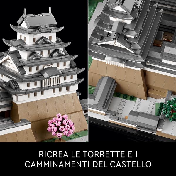 Lego architecture 21060 castello di himeji, kit modellismo adulti, collezione monumenti, albero ciliegio in fiore da costruire - LEGO ARCHITECTURE, LEGO