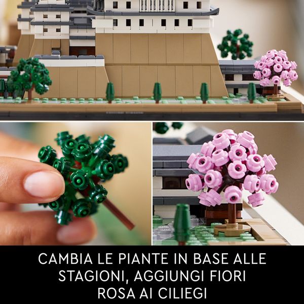 Lego architecture 21060 castello di himeji, kit modellismo adulti, collezione monumenti, albero ciliegio in fiore da costruire - LEGO ARCHITECTURE, LEGO