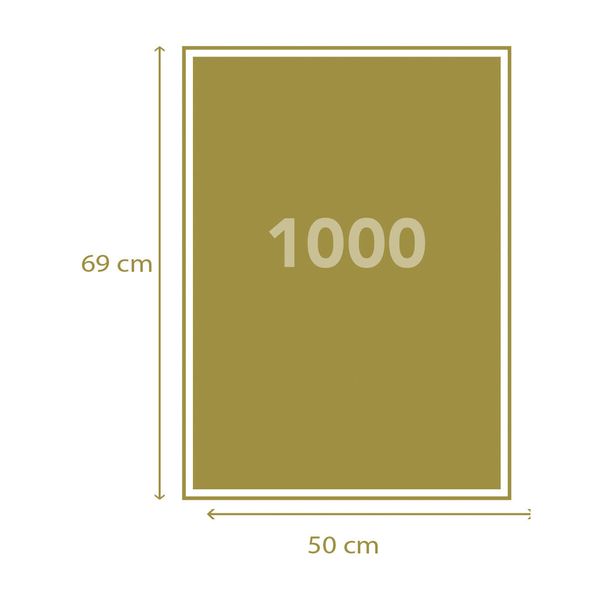 Clementoni - 39168 - puzzle 1000 hqc running horses 70 x 50 cm - CLEMENTONI
