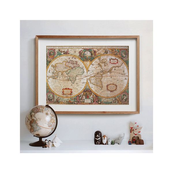Clementoni - 31229 - puzzle 1000 hqc old map 70 x 50 cm - CLEMENTONI