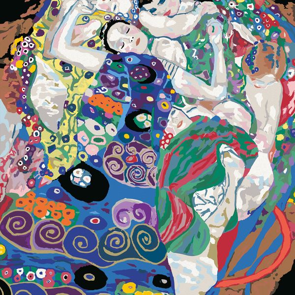 Ravensburger - creart art collection klimt: la vergine, kit per dipingere con i numeri, gioco creativo e relax, 14+ anni - CREART