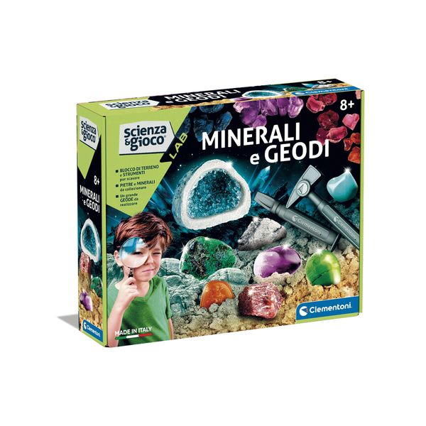 Clementoni - 19350 - minerali e geodi - kit scientifico - CLEMENTONI, Scienza e Gioco