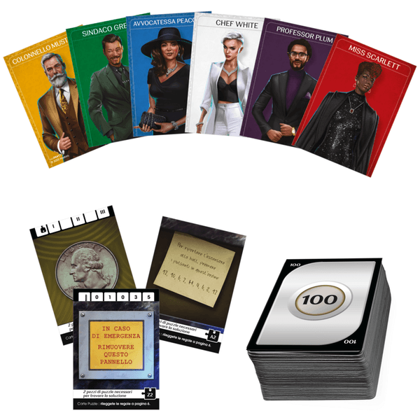 Cluedo escape - mistero all'hotel black, gioco da tavolo, giochi in versione escape room da risolvere 1 volta sola, giochi di mistero, dai 10 anni in su - HASBRO GAMING