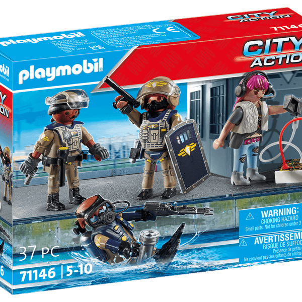 Playmobil 71146 unita' speciale - set 4 personaggi per bambini dai 5 anni - Playmobil