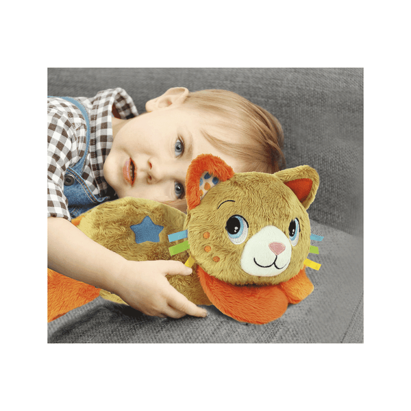 Clementoni - roby ron ron, peluche interattivo con vibrazione, melodie e suoni - BABY CLEMENTONI