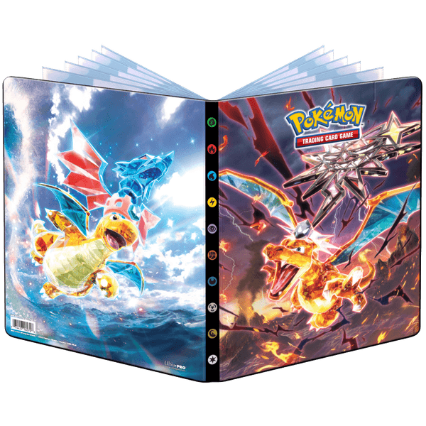 Ultra pro pokemon portfolio 9 tasche 14 pagine scarlatto e violetto ossidiana infuocata - POKEMON