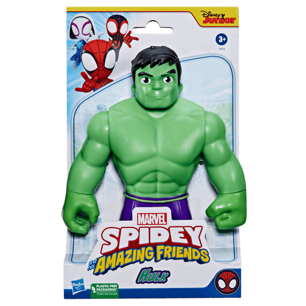 Hasbro marvel spidey e i suoi fantastici amici - action figure di supersized hulk, giocattolo per età prescolare dai 3 anni in su - SPIDEY, MARVEL