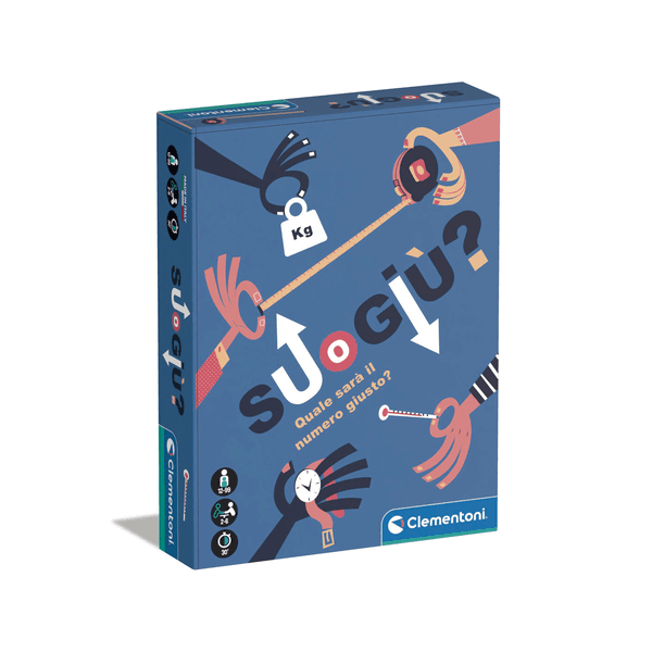 Clementoni - su o giù, quale sarà il numero giusto?  - gioco da tavolo adulti - CLEMENTONI