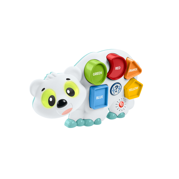 Fisher-price - parlamici fabietto orsetto forme e colori, versione italiana, giocattolo interattivo musicale e puzzle con luci e movimenti per l'apprendimento, 18+ mesi, hrb80 - FISHER-PRICE