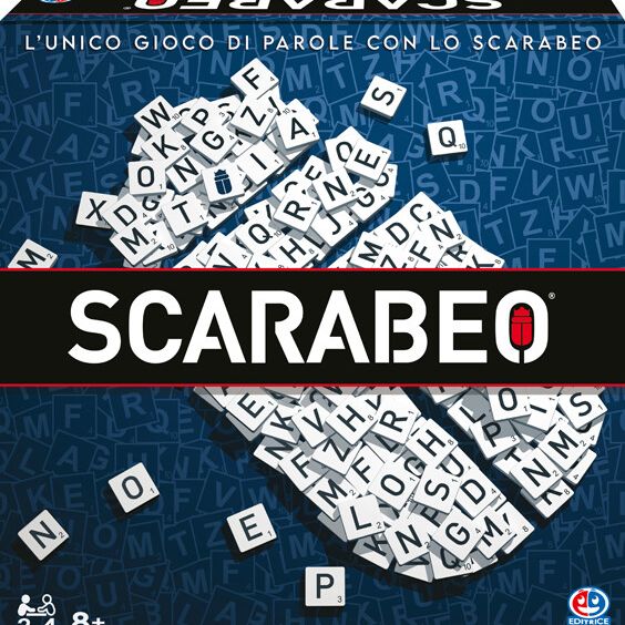 Editrice giochi, scarabeo, gioco da tavola classico, giochi di società e strategia per la famiglia, dai 2 ai 4 giocatori, adatto per adulti e bambini, 8+ anni - 