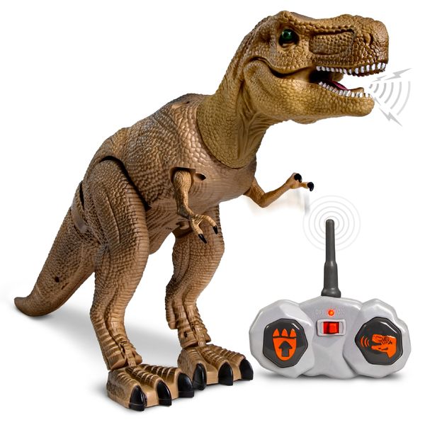 Dinosauro t-rex radiocomandato con suoni realistici - Discovery Toys