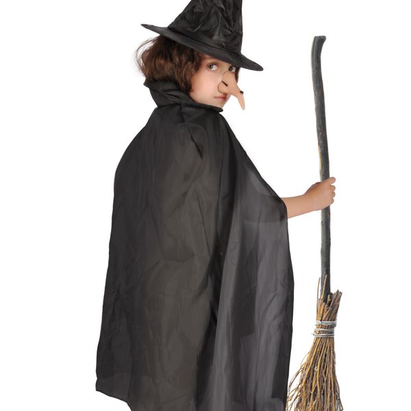 Kit travestimento halloween strega con mantello cappello e naso - CIAO