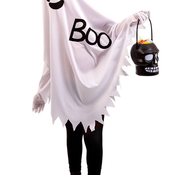 Costume halloween da fantasma bambino e bambina con guanti - RUBIE'S