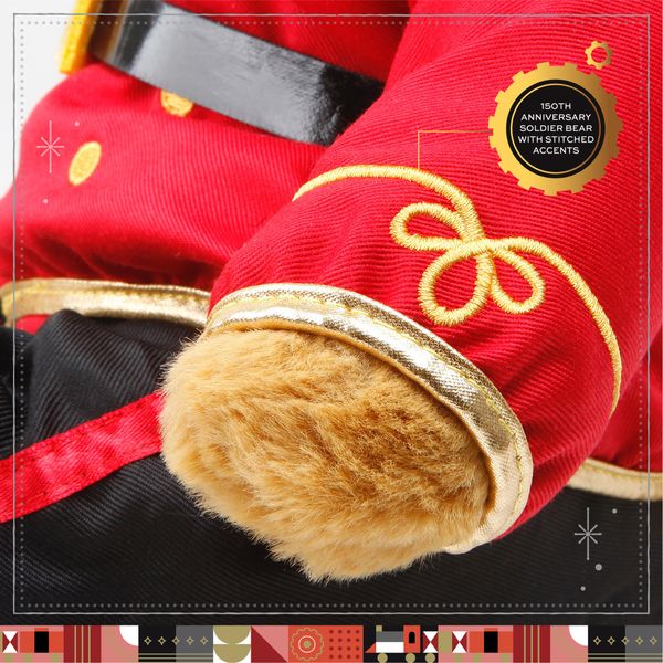Orso soldato di peluche 160° anniversario 30 cm - FAO Schwarz