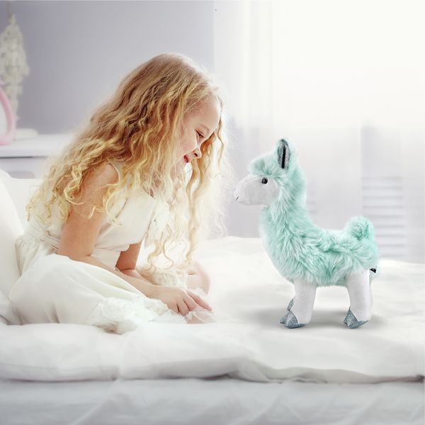 Lama di peluche con plliccia glitter 30,5 cm - FAO Schwarz
