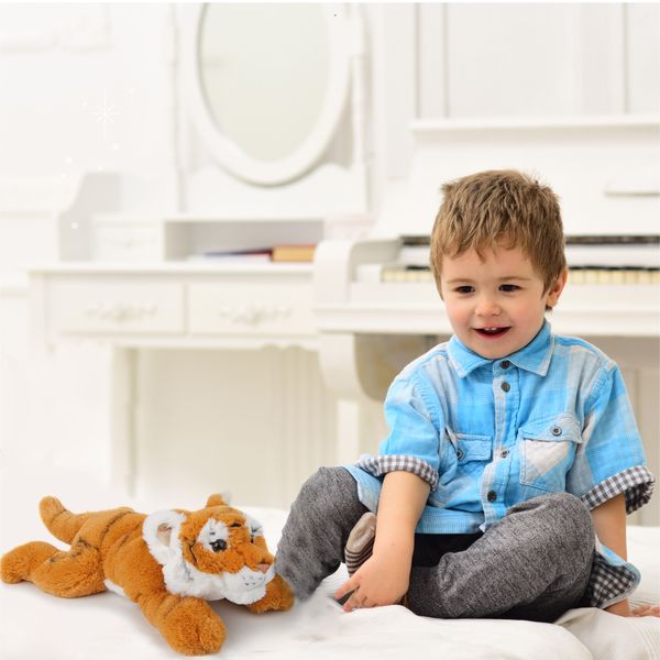 Tigre di peluche sdraiata 38 cm - FAO Schwarz