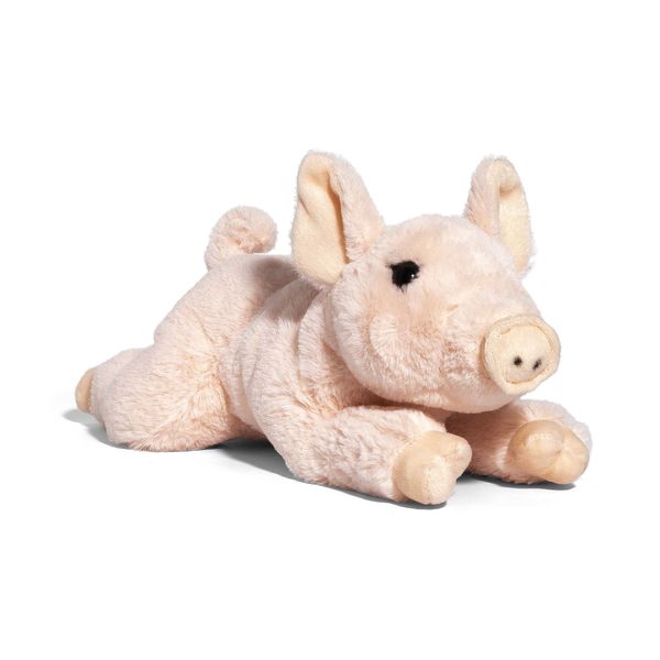 Maialino di peluche sdraiato 38 cm - FAO Schwarz