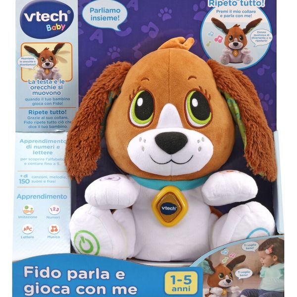 Vtech - fido, parla e gioca con me! un simpatico cagnolino ripete tutto e muove le orecchie! - VTECH