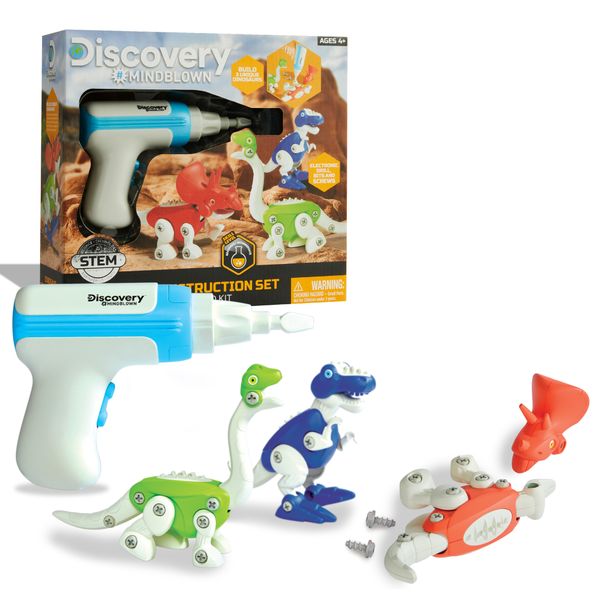 Set dinosauri da costruzione 56 pezzi discovery toys - Discovery Mindblown