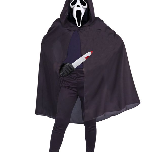 Kit travestimento halloween scream con maschera , mantello con cappuccio e pugnale - CIAO