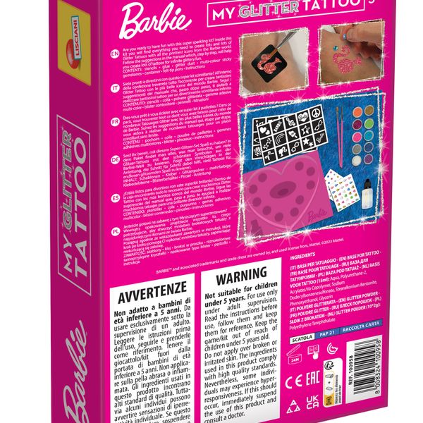 Barbie my glitter tattoo - LISCIANI, Barbie