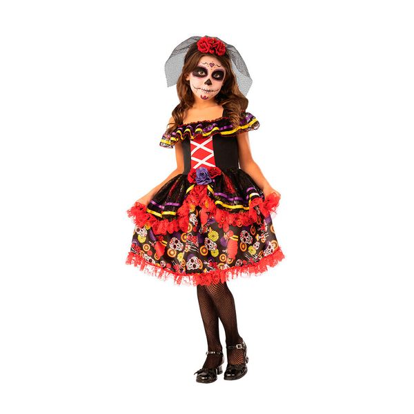 Costume halloween el dia de los muertos bambina di katrina - RUBIE'S