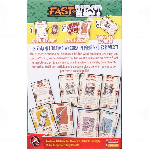 Fast west - gioco da tavolo italiano - NRG