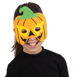 Maschera zucca bimbo in feltro  con cavallotto. distribuito da carnival toys - CARNIVAL TOYS