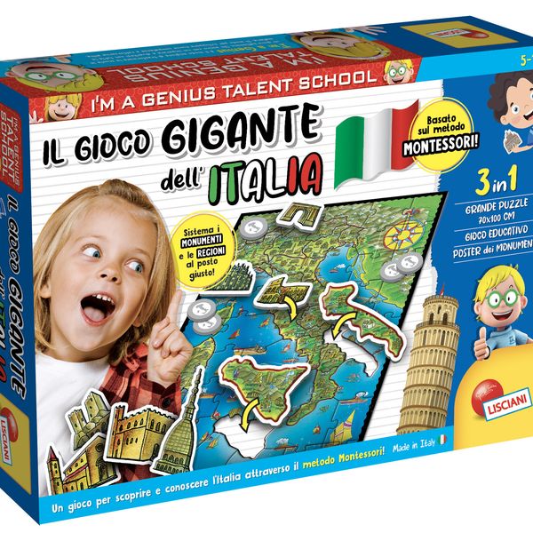 I'm a genius il gioco gigante dell'italia montessori - LISCIANI