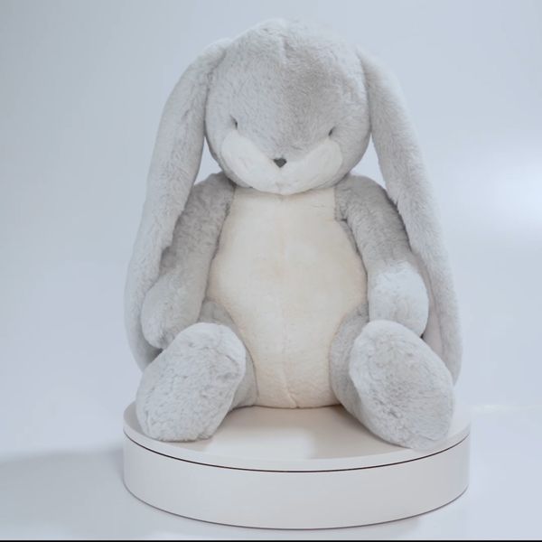 Peluche big nibble gray bunny 50 cm - Bunnies By The Bay