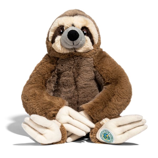 Bradipo di peluche 25 cm 100% da plastica riciclata - FAO Schwarz