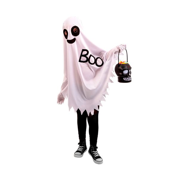 Costume halloween da fantasma bambino e bambina con guanti - RUBIE'S
