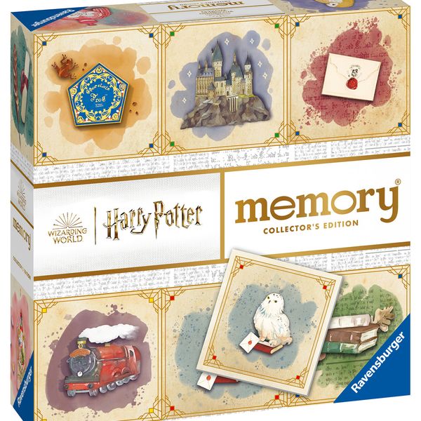 Ravensburger - memory® harry potter's collector edition, 64 tessere, gioco da tavolo, 3+ anni - Harry Potter, RAVENSBURGER