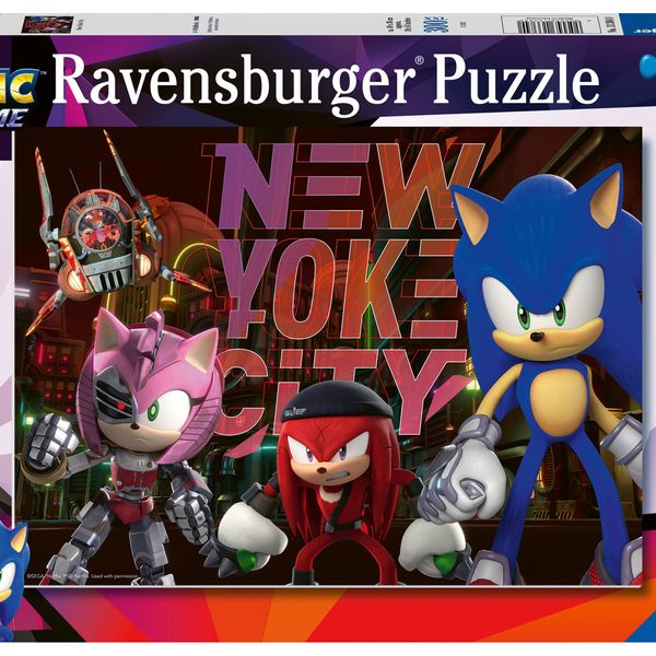 Ravensburger - puzzle sonic, 300 pezzi xxl, età raccomandata 9+ anni - RAVENSBURGER, Sonic