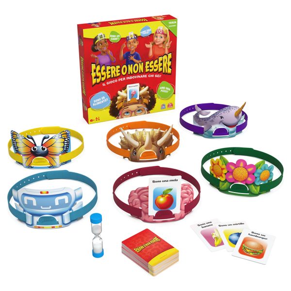 Editrice giochi, essere o non essere, il più classico tra i giochi da tavolo per indovinare chi sei, giochi di società per la famiglia, giochi di carte per bambini, giochi da tavolo da 6 anni in su  - SPIN MASTER, SPINMASTER