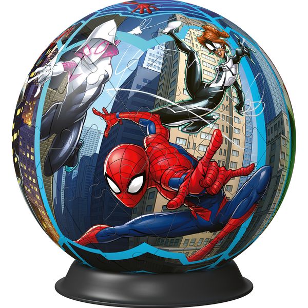 Ravensburger - 3d puzzle puzzle ball spiderman, 72 pezzi, 6+ anni - RAVENSBURGER 3D PUZZLE, Avengers, Spiderman